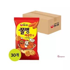 농심스낵매콤 과자 82gx30개입 1박스 안주 쫄병 매콤한맛lmn742