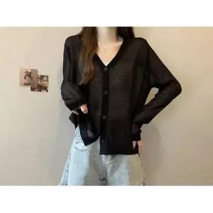 여름 시스루 데일리 가디건 소재 시원한 3컬러 WS-N02