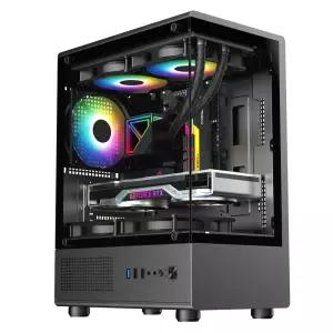 투민시스템 TM300 RGB 강화유리 블랙 미니타워 PC케이스