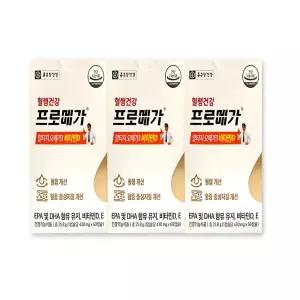 종근당건강 프로메가 알티지 오메가3 비타민D 430mg X 60캡슐 3박스 rTG