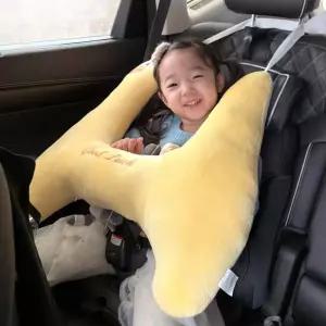(다올)안전벨트 슬립쿠션 동물 베개 차량용 수면인형