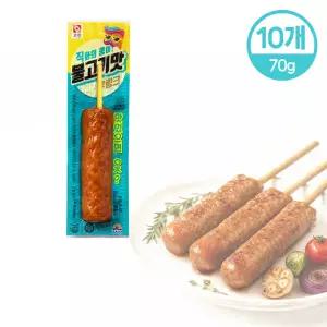 달디단마켓 사조오양 불고기맛 후랑크 70g (10개) 소세지 간식 캠핑 핫바 후랑크