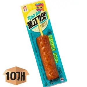 사조 오양 불고기맛 후랑크 소세지 70g (10개) 캠핑 휴게소 간식 편의점 소시지 꼬치 간편조리
