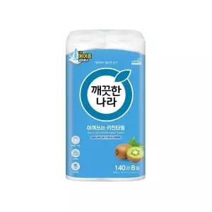 깨끗한나라 아껴쓰는 키친타올 140매 X 8롤 1+1+1팩(총3팩)