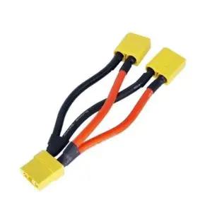 (XT90-FM10) XT90 배터리 병렬연결 실리콘 커넥터 케이블 10AWG