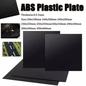 개 블랙 ABS 플라스틱 판 모델 시트 DIY 재료 부품 두께 0.5mm5mm