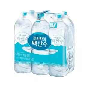 백산수 2L 12병 (유라벨/무라벨 랜덤발송)