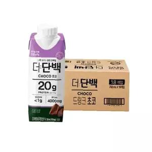 드링크 초코 사무용품 250mlx18입 더단백 식음료 문구 사무 빙그레 문구용품