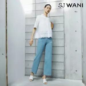 SJ와니 26SS 프렌치린넨 크롭 데님팬츠 1종 런칭 가격 89,900원