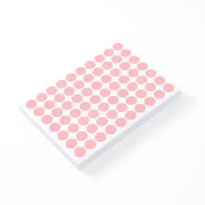 10mm 원형 컬러 스티커 60매세트(핑크)