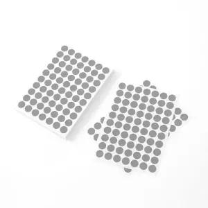 10mm 원형 컬러 스티커 60매세트(그레이)