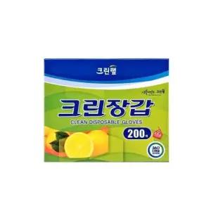 주방장갑 크린랩 크린장갑 (200매) 식품용 위생 비닐 장갑