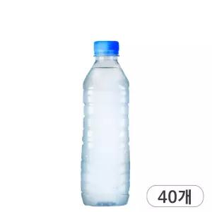 지리산 산청샘물 화이트 무라벨 생수 500ml x 40개