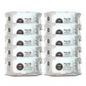 대용량물티슈 캡형 하늘선물물티슈100매 10개