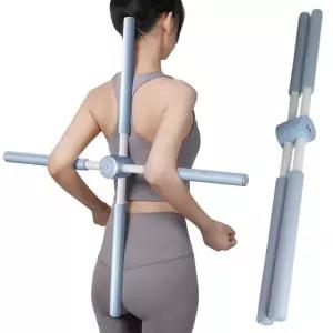 요가 십자봉 블루 자세교정 스트레칭 밸런스