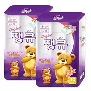 [땡큐]오리지널 땡큐 30롤 2팩 두루마리 화장지 휴지