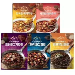차오차이 짜장 마파두부 5종 10개 기획세트 (직화2+비프2+트러플2+한국풍2+시추안2)