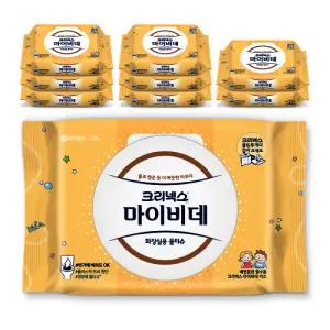 NEW 크리넥스 마이비데 키즈 캡 40매 9팩 화장실 물티슈 배변훈련