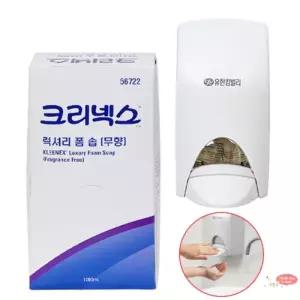핸드솝 거품비누 폼 솝 크리넥스 럭셔리 사무실 솝 업소용 폼 X6개 1000ml 무향