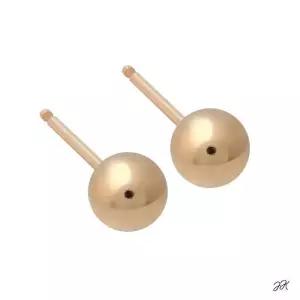 14K 골드필드 미니 골드 볼 귀걸이 5mm