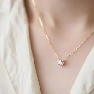 14k gold filled 네발큐빅 목걸이 선물
