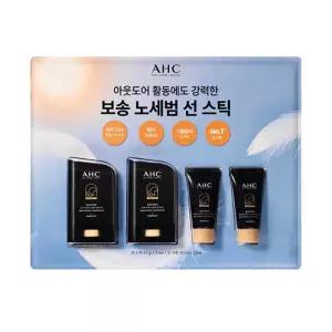 AHC 마스터즈 에어 리치 선스틱 SPF50+ 22g 2개 + 선크림 SPF50+ 10g 2개