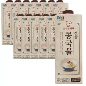 정식품 베지밀 진한 콩국물 950ml x12개 검은콩 식사대용 선식 건강식 두유