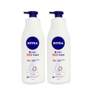 NIVEA SOS케어 바디로션 400ml+400ml 고보습크림