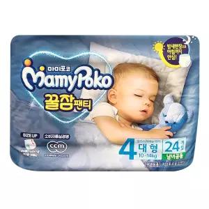 마미포코 꿀잠팬티 기저귀 4단계 팬티형 대형 공용 24매