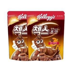 [셀러허브]켈로그 오곡으로 만든 첵스초코 570g 2개 (S9965024)