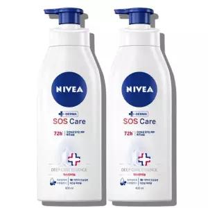 니베아 SOS 케어 바디로션 400ml 2개