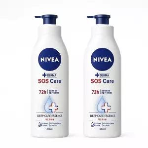 니베아 SOS 케어 바디로션 400ml 2개