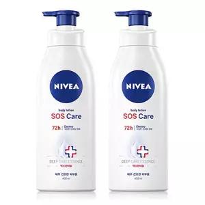 니베아 SOS케어 바디로션 400ml x2개 72h 극건조용