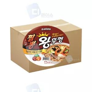 팔도 짬뽕왕뚜껑 110g 18개 컵라면 해물 짬뽕라면 팔도라면 매운라면 쫄깃한면발 얼큰한 해장라면