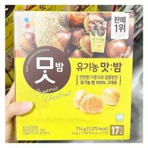 씨제이 유기농 맛밤 714G 42G X 17 a54592