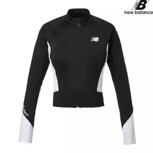 [뉴발란스] NBMDE2W702-BK 에센셜 집업 래쉬가드 슬림핏 내장캡 여성 수영복 (43932900)