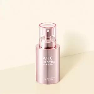 AHC 핑크 아우라 시크릿 톤업크림 50g 피부톤 보정 데일리 쌩얼 민낯 광채 미백크림