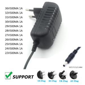 DC 전원 공급 장치 18V 22V 24V 25V 26V 27V 28V 29V 30V 31V 32V 500mA 1A 진공청소기 충전기 가정용 벽면