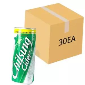 업소용 칠성사이다 245ml 캔 30개입 (1BOX) 식당탄산음료수 사무실음료 탕비실음료수