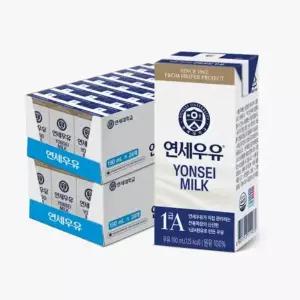 연세우유 1급A원유 멸균 흰우유 190ml 48팩