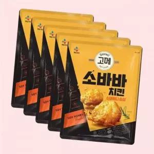 (CJ제일제당) 고메 소바바치킨 소이허니 순살 375g X 5개 4702205