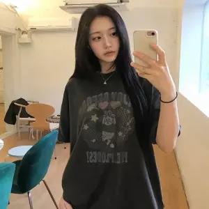 [보리보리/꼼파뇨 키즈]익스플로 버니 피그먼트 반팔티 스모크블랙