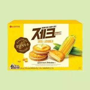 롯데웰푸드 초당옥수수 제크샌드 골든 콘버터 223g x3개