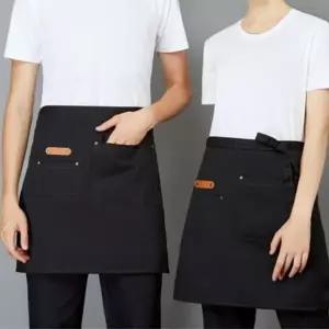 짧은 허리형 심플 하프 쉐프 앞치마 반앞치마