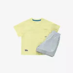 [뉴발란스]뉴발란스키즈트레이닝세트 PQC NK9YG2507U-31 CITY LAYERING 포켓 반팔 셋
