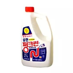 펑크린 배수관 청소용품 유한락스 싱크대청소 싱크대 1개 화장실 2리터