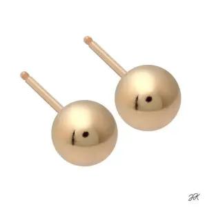 14K 골드필드 미니 골드 볼 귀걸이 6mm