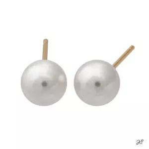 14K GOLD 5mm 진주 골드 금 귀걸이