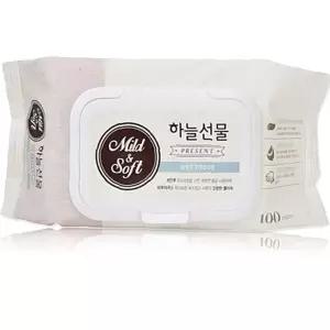 휴대용물티슈 물티슈 캡형 10개 하늘선물 100매