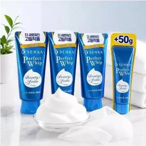 [셀러허브]센카 퍼펙트휩 폼클렌징 페이셜 워시 시세이도 세안제 120g 3개+50g 1개 모든피 (S50864846)